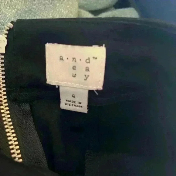 A New Day Black Skirt Knee Length with Slit, Polyester and Spandex Women’s 4 - Picture 9 of 10